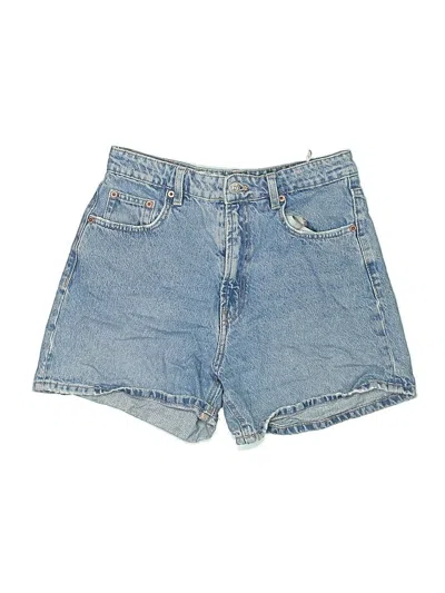 Pre-owned Zara Denim Shorts In Blue
