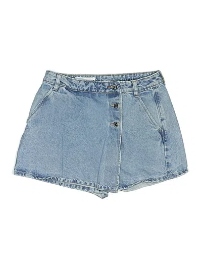 Pre-owned Zara Denim Shorts In Blue
