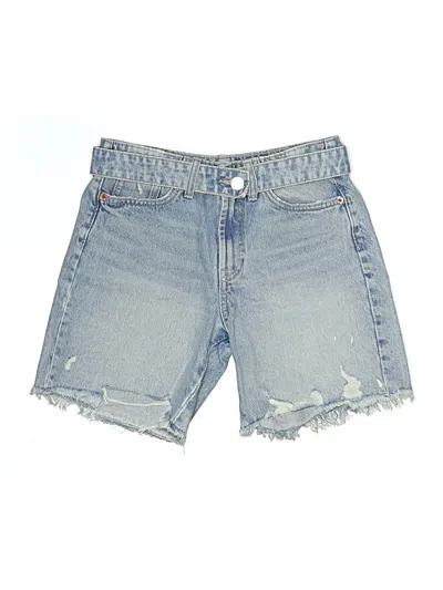 Pre-owned Zara Denim Shorts In Blue