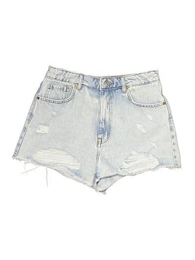Pre-owned Zara Denim Shorts In Blue