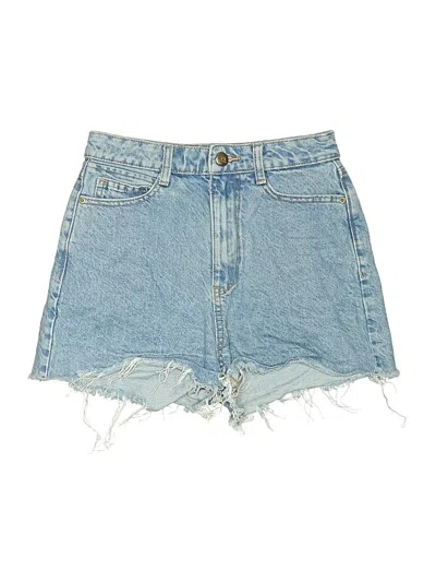 Pre-owned Zara Denim Shorts In Blue