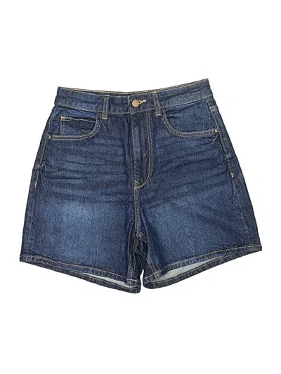 Pre-owned Zara Denim Shorts In Blue