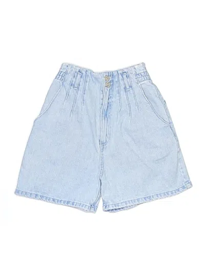Pre-owned Zara Denim Shorts In Blue