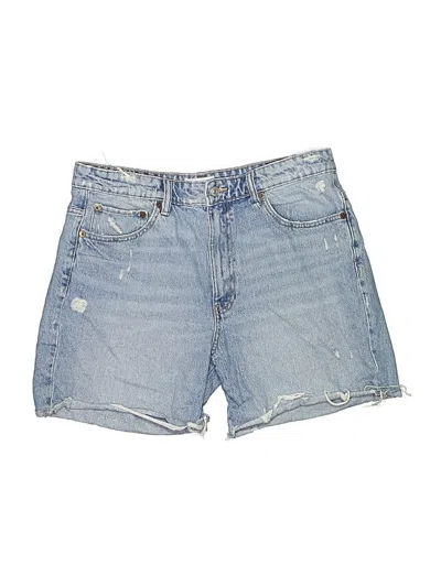 Pre-owned Zara Denim Shorts In Blue