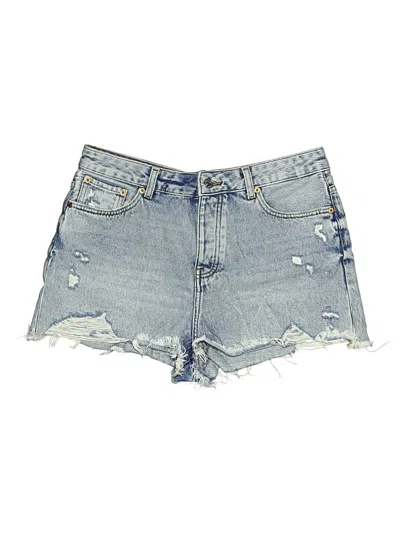 Pre-owned Zara Denim Shorts In Blue