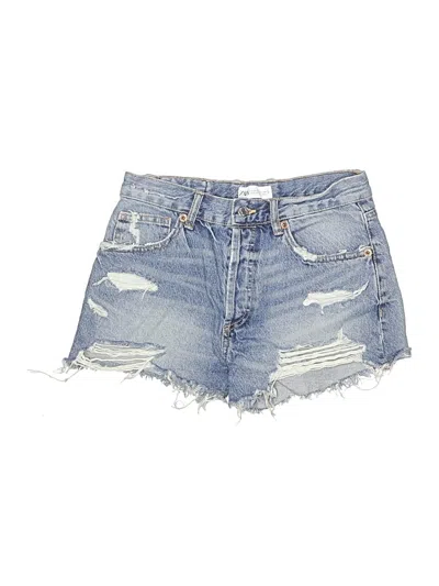 Pre-owned Zara Denim Shorts In Blue