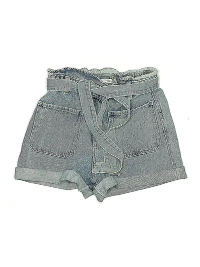 Pre-owned Zara Denim Shorts In Gray