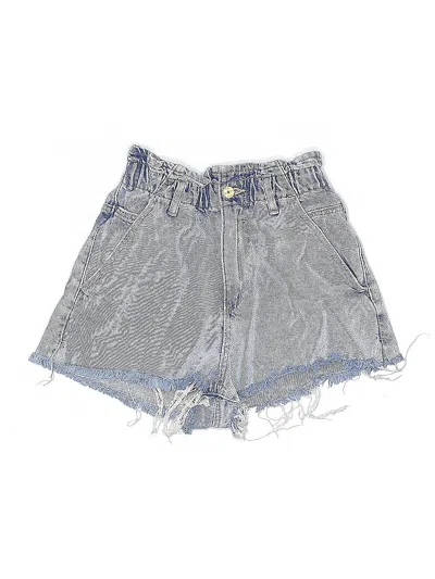 Pre-owned Zara Denim Shorts In Gray