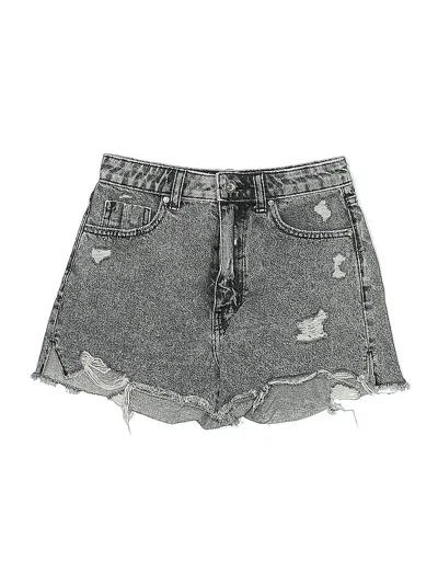 Pre-owned Zara Denim Shorts In Gray