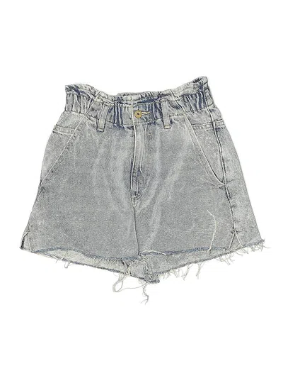 Pre-owned Zara Denim Shorts In Gray