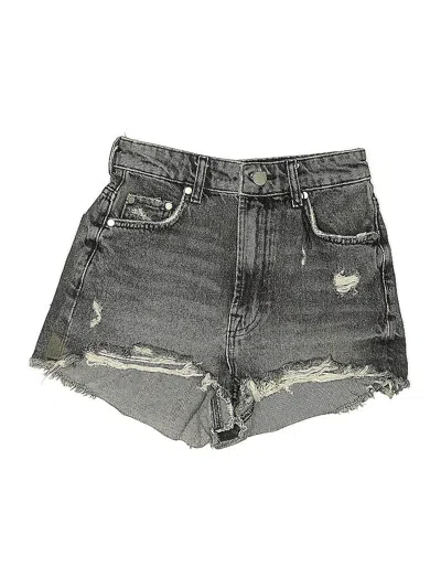 Pre-owned Zara Denim Shorts In Gray