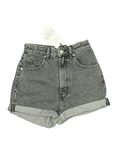 Pre-owned Zara Denim Shorts In Gray