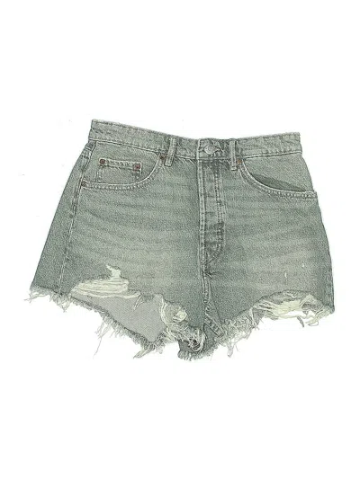 Pre-owned Zara Denim Shorts In Green