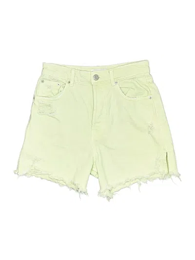 Pre-owned Zara Denim Shorts In Green