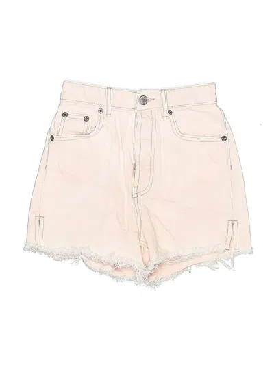 Pre-owned Zara Denim Shorts In Pink