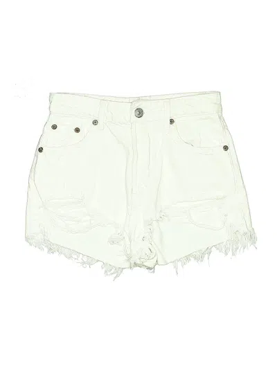 Pre-owned Zara Denim Shorts In White