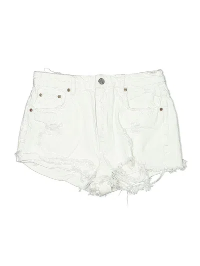 Pre-owned Zara Denim Shorts In White