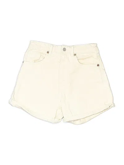 Pre-owned Zara Denim Shorts In White