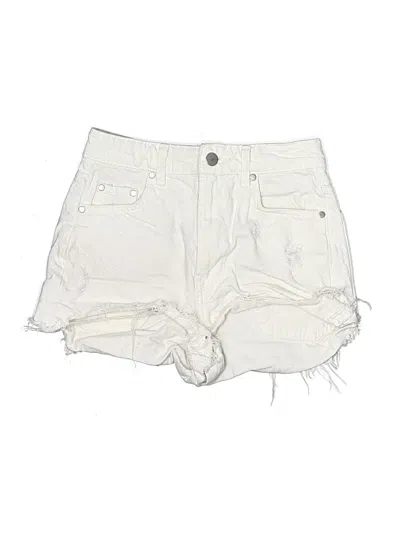 Pre-owned Zara Denim Shorts In White