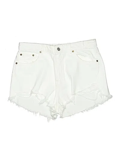 Pre-owned Zara Denim Shorts In White