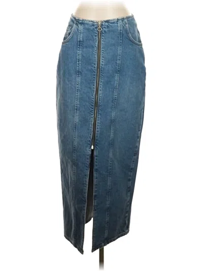 Zara Denim Skirt In Blue