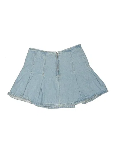Pre-owned Zara Kids' Denim Skirt In Blue