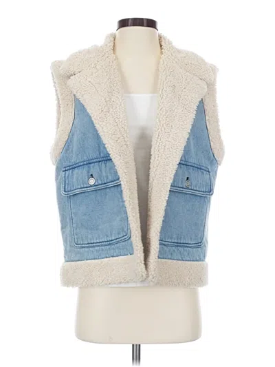 Pre-owned Zara Denim Vest In Blue