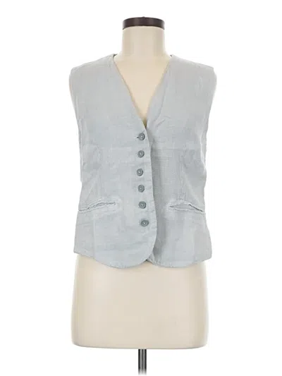 Pre-owned Zara Denim Vest In Gray