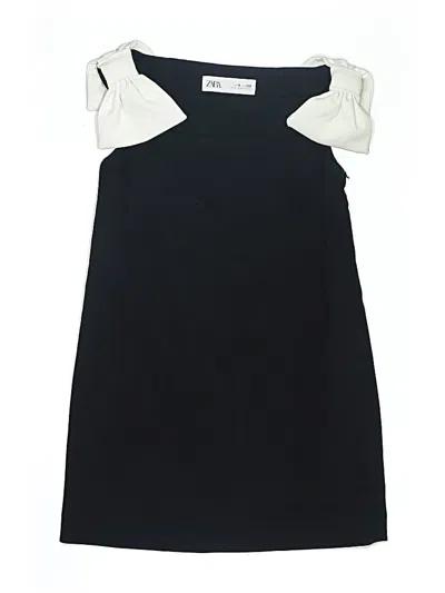 Pre-owned Zara Kids' Dress In Black