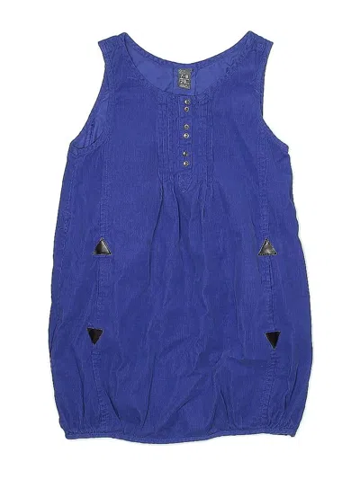 Pre-owned Zara Kids' Dress In Blue