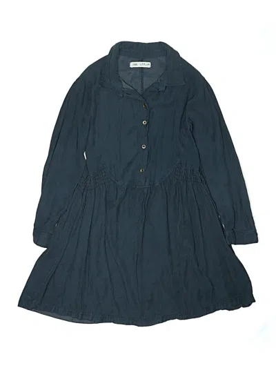 Pre-owned Zara Kids' Dress In Blue