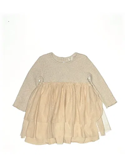 Pre-owned Zara Kids' Dress In Brown