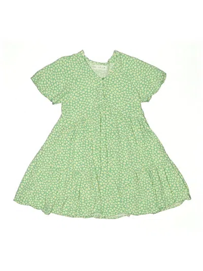 Pre-owned Zara Kids' Dress In Green