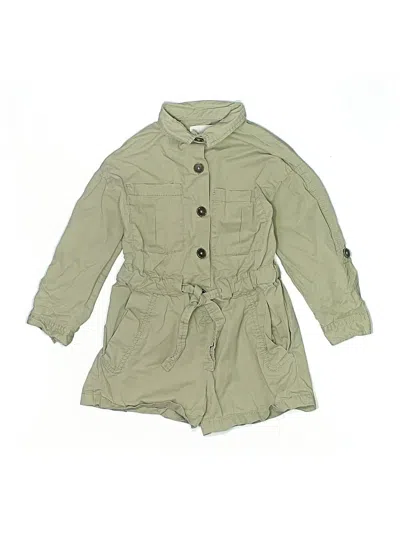 Pre-owned Zara Kids' Dress In Green