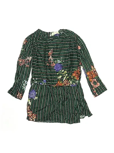 Pre-owned Zara Kids' Dress In Green