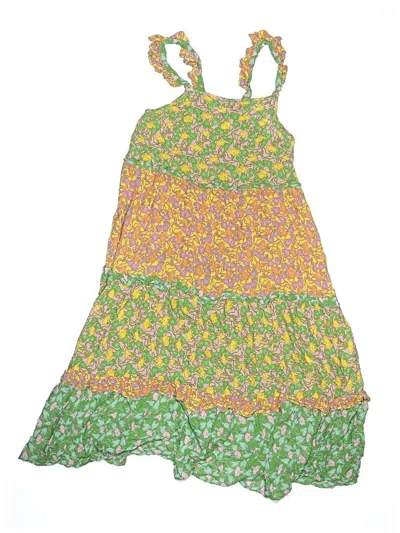 Pre-owned Zara Kids' Dress In Green