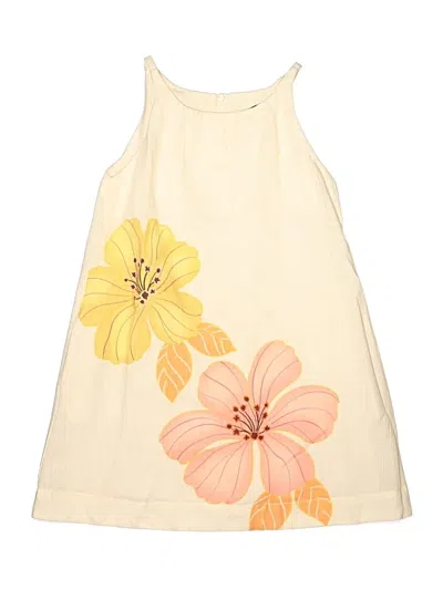 Pre-owned Zara Kids' Dress In Ivory