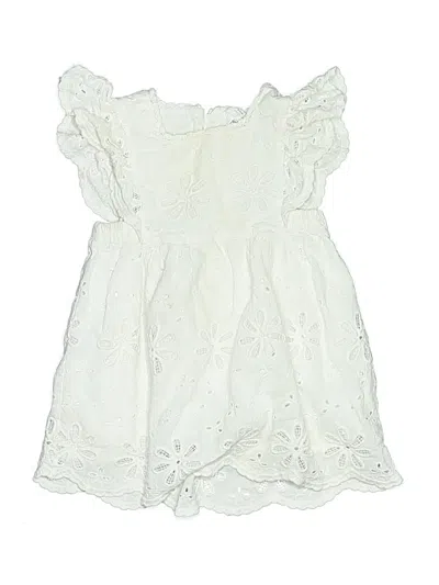 Pre-owned Zara Kids' Dress In Ivory