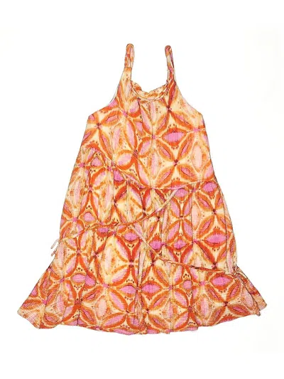 Pre-owned Zara Kids' Dress In Orange