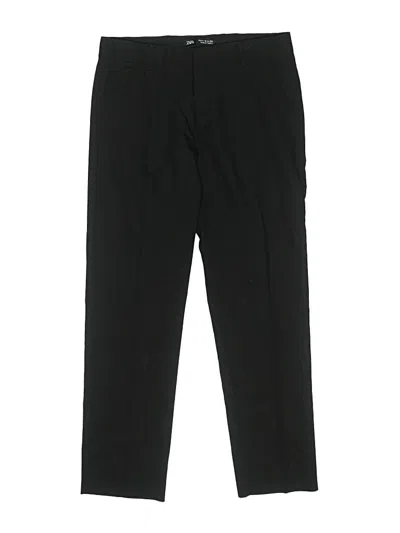 Pre-owned Zara Kids' Dress Pants In Black