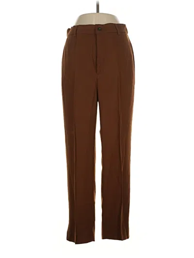Pre-owned Zara Dress Pants In Brown