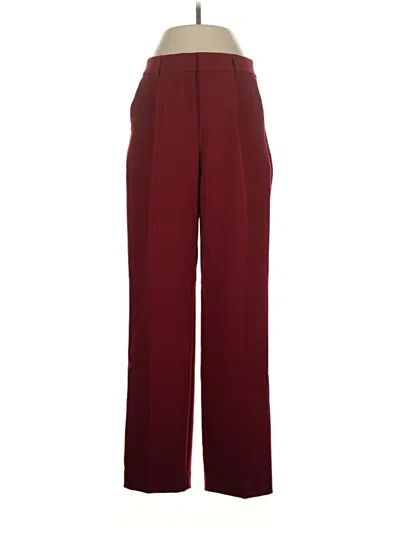 Pre-owned Zara Dress Pants In Burgundy