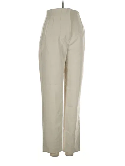 Pre-owned Zara Dress Pants In Ivory