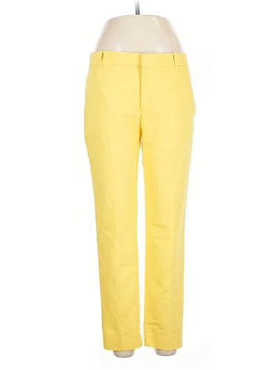 Pre-owned Zara Dress Pants In Yellow