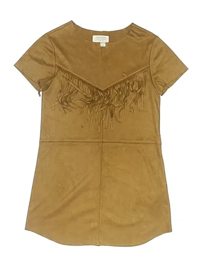 Pre-owned Zara Kids' Dress In Tan
