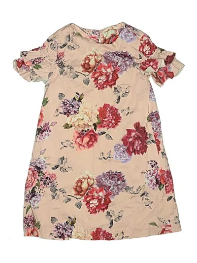 Pre-owned Zara Kids' Dress In Tan