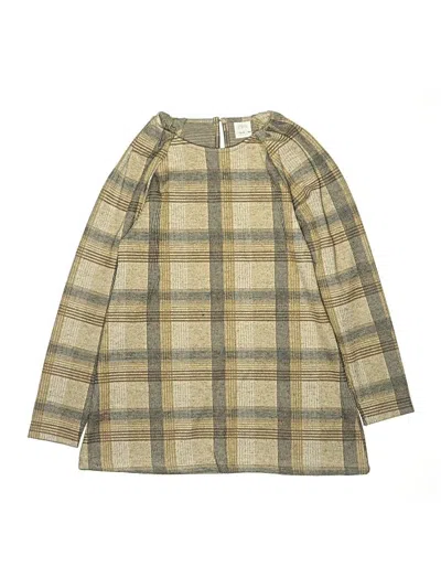 Pre-owned Zara Kids' Dress In Tan