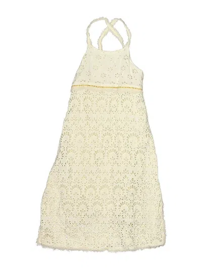 Pre-owned Zara Kids' Dress In White