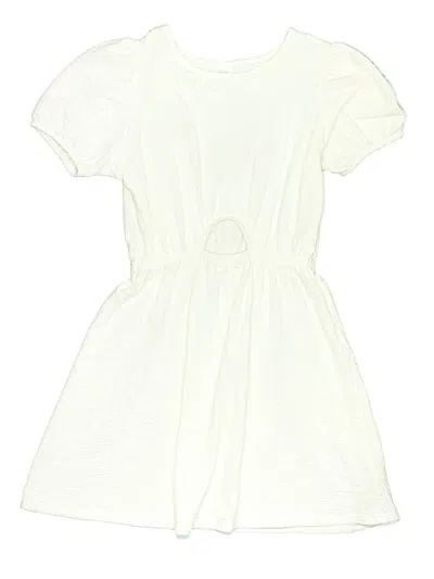 Pre-owned Zara Kids' Dress In White