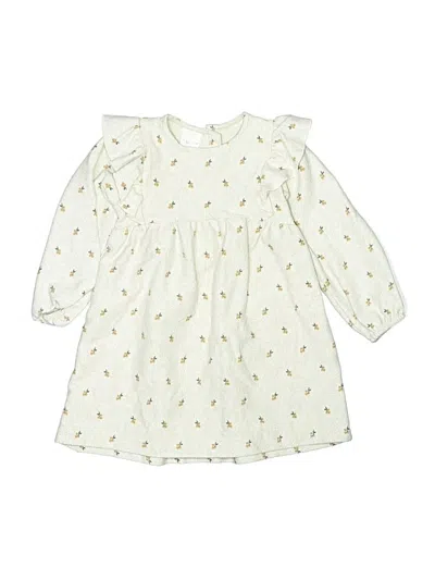 Pre-owned Zara Kids' Dress In White